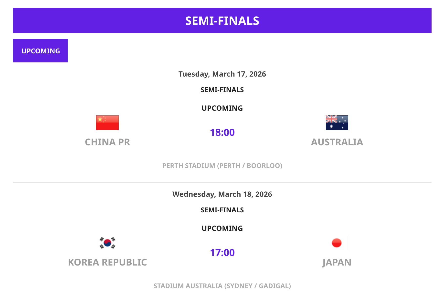 178体育直播官网-女足亚洲杯半决赛：日韩相遇 中国女足对阵东道主澳大利亚